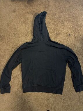 H&m black loose fit hoodie sustainable cotton